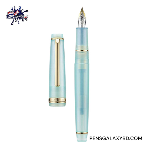 Jinhao 82 Fountain Pen - Lake Baikal Blue - Uncapped Front Image