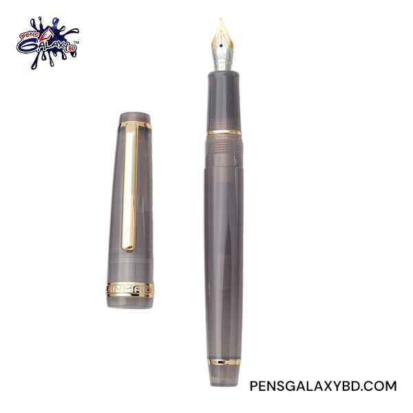 Jinhao 82 Fountain Pen - Volcano Grey - With Cap Opened Image
