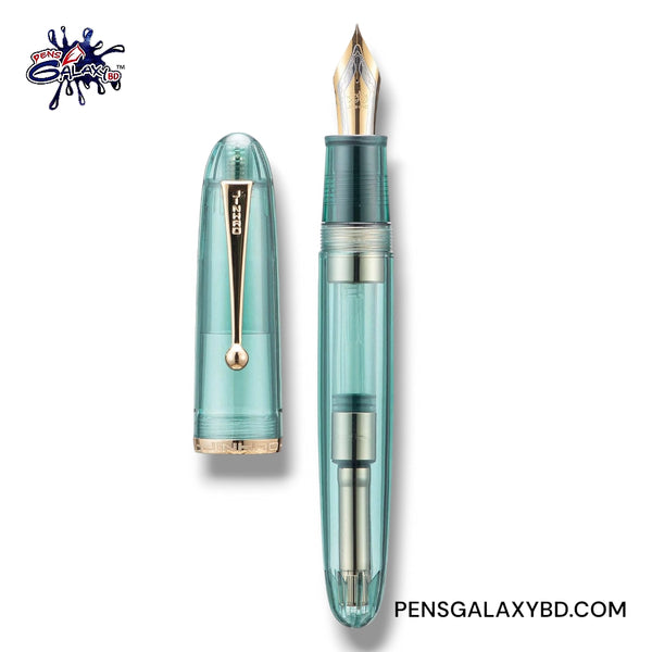 Jinhao 9019 Dadao Fountain Pen - Transparent Blue