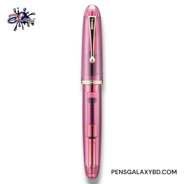 Jinhao 9019 Dadao Fountain Pen - Transparent Red