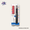 Pilot Kakuno Fountain Pen - Red/Gray - Packaging box image