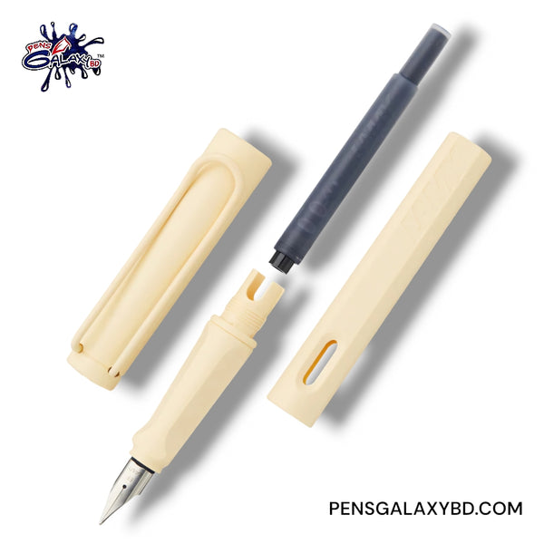 LAMY Safari Fountain Pen - Cream- With blue ink cartridge