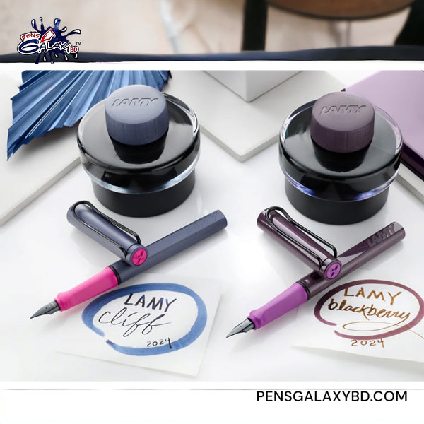 LAMY Safari Fountain Pen - Pink Cliff (special edition) - With new special edition inks image