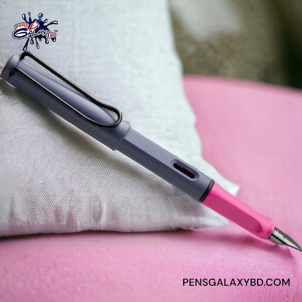 LAMY Safari Fountain Pen - Pink Cliff (special edition) - On a pillow image