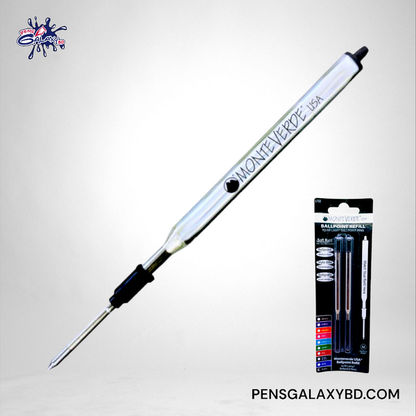Monteverde USA Soft Roll Ballpoint Refill To Fit LAMY Pens - Pack of 2