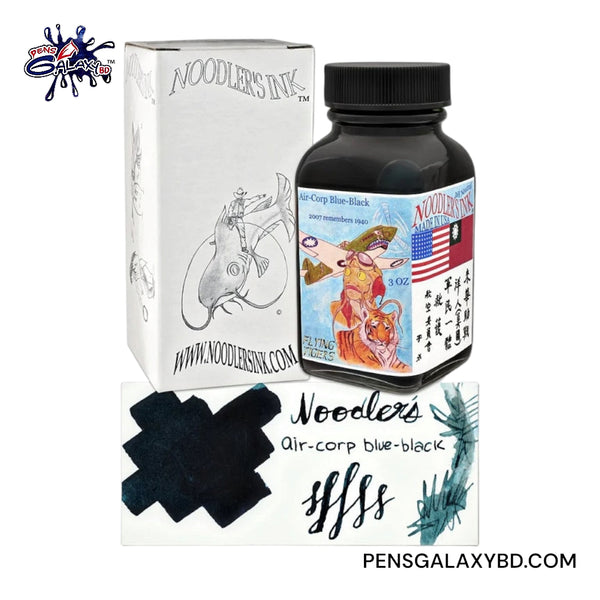 Noodler's Air-Corp Blue-Black - 3oz Bottled Ink - Front image