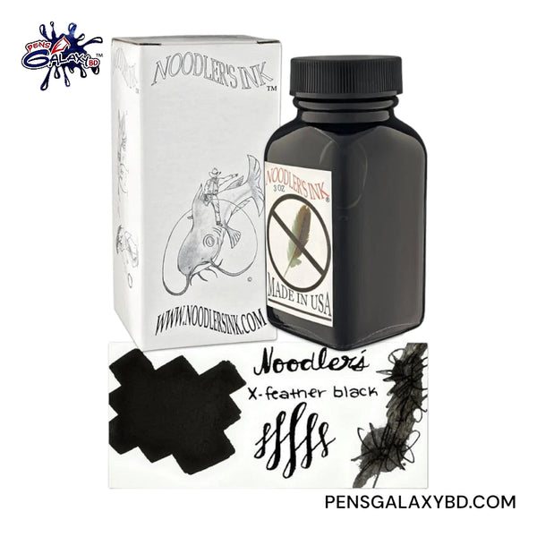Noodler's X-Feather Black - 3oz Bottled Ink - Front image