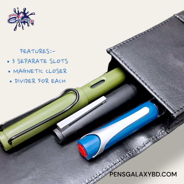 Leather Pen Case for 3 pens – PGB Vikings