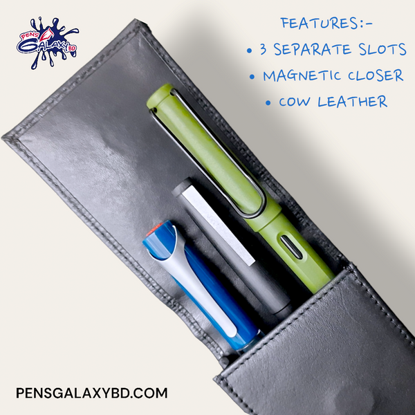Leather Pen Case for 3 pens – PGB Vikings