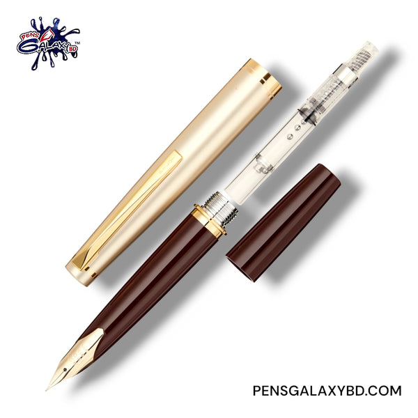 Pilot E95s Fountain Pen - Burgundy/Ivory - with con 40 converter image