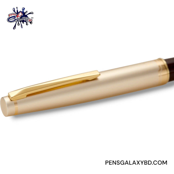 Pilot E95s Fountain Pen - Burgundy/Ivory - Cap detail image