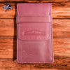 Leather Pen Case For Four Pens - Ruby Wine