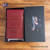 Leather Pen Case For Four Pens - Ruby Wine