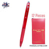 PILOT BP-1-RT Ballpoint Pen - 12 Pieces - Red - Medium Point - Front Image