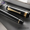 Pilot Custom Urushi Fountain Pen - Black - Barrel with cap closeup image