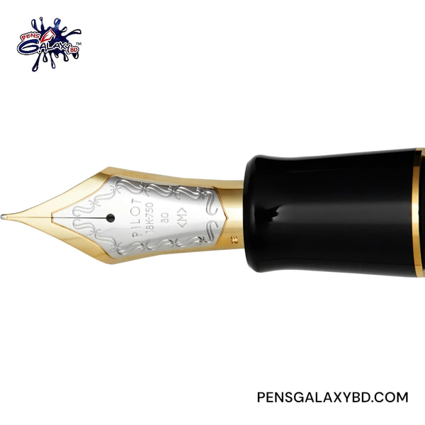 Pilot Custom Urushi Fountain Pen - Black - Nib detailed image