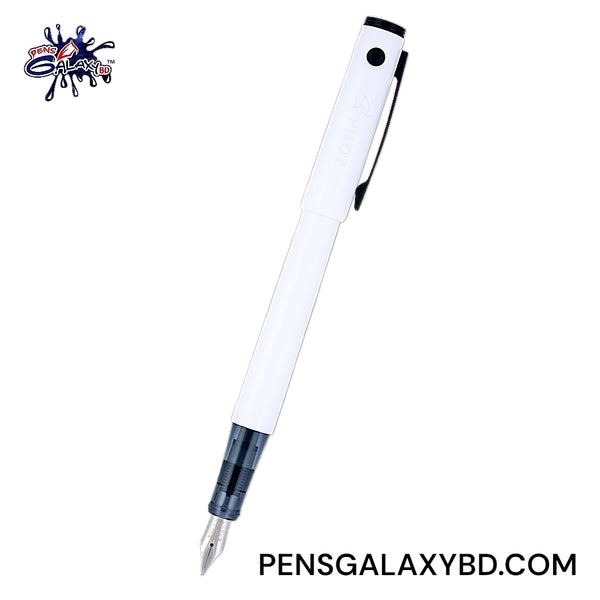 Pilot Explorer Fountain Pens - White - Front Image