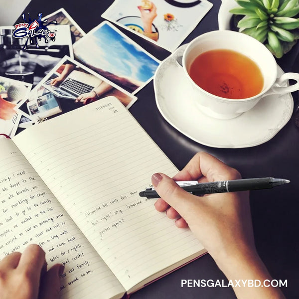 Pilot Frixion Clicker Rollerball Pens- Erasing during writing image