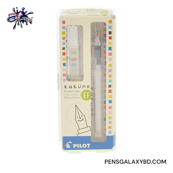 Pilot Kakuno Fountain Pen - Clear - Packaging box image