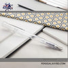 Pilot Kakuno Fountain Pen - Clear - On a white table with diaries image