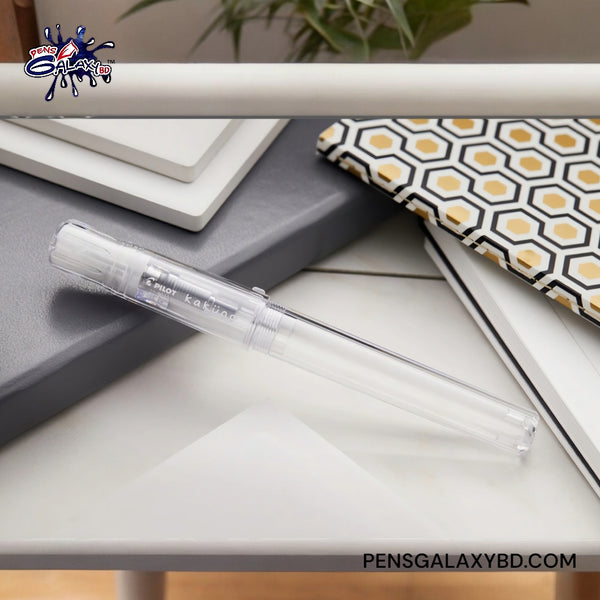 Pilot Kakuno Fountain Pen - Clear - With diaries on notebooks image