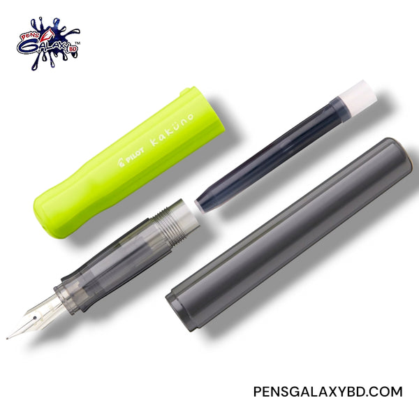 Pilot Kakuno Fountain Pen - Light Green - With ink cartridge image