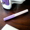 Pilot Kakuno Fountain Pen - Soft Violet - On a wooden desk image