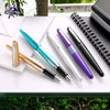 Pilot Metropolitan Fountain Pen - Plain Black - With other colors on a white desk image