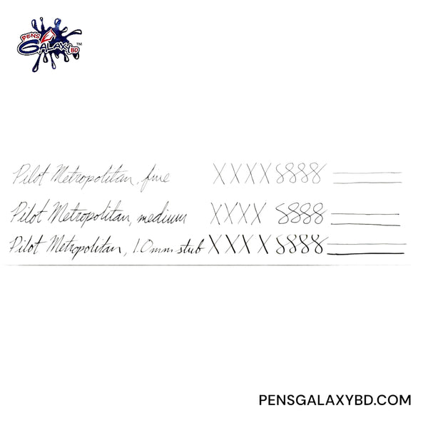 Pilot Metropolitan Fountain Pen - Retro Pop Gray - Writing sample