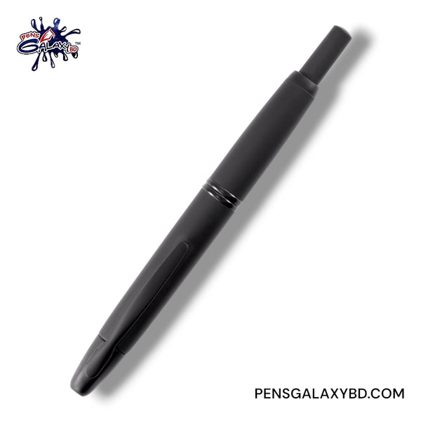 Pilot Vanishing Point Fountain Pen in Matte Black - 18K Gold - Top clip image