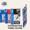 PILOT BXGPN Hi-Tec point V5 Grip Pen 3 Color Set - Detailimage