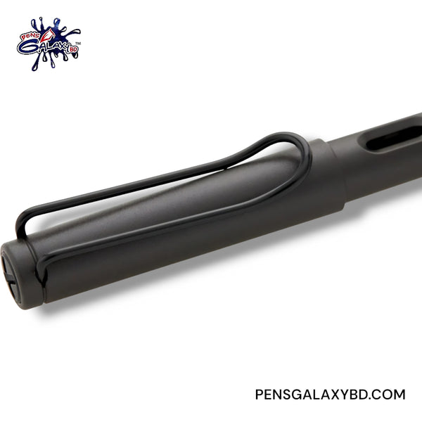 LAMY Safari Charcoal Black Fountain Pen - Cap detail image