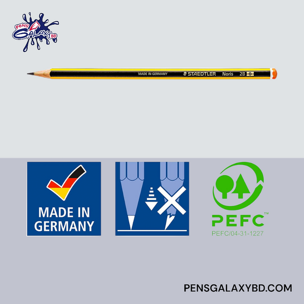 STAEDTLER 120-0 Noris Pencils 2B, Black (Box of 12)
