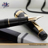 Pilot Justus 95 Fountain Pen - Black/Gold - Nib zoom-in image