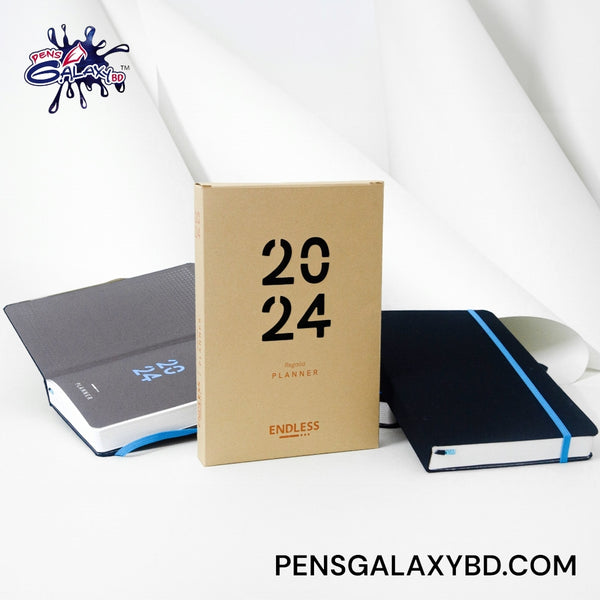 Endless Regalia Daily Planner 2024 - Black
