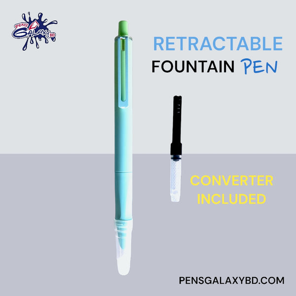 Lokwee Retractable Fountain Pen - Lime Green