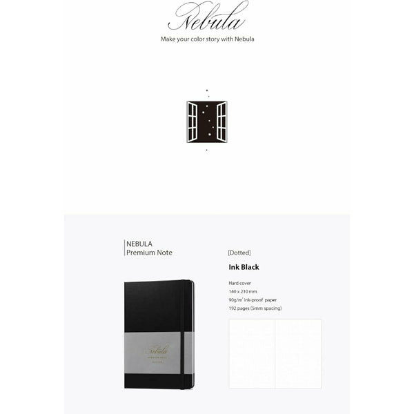 Nebula Premium A5 Notebook - Ink Black