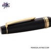 Pilot Justus 95 Fountain Pen - Black/Gold - Cap close-up image