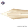 Pilot Justus 95 Fountain Pen - Black/Gold - Nib close-up image