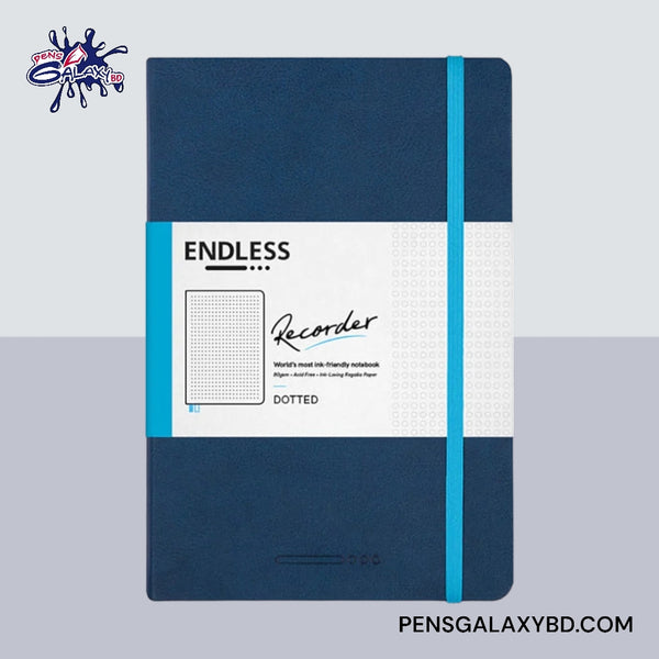Endless Recorder A5 Notebook - Deep Ocean, Dot Grid