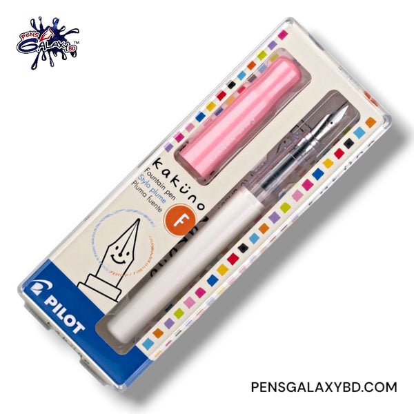 Pilot Kakuno Fountain Pen - Soft Pink - With Packaging Box