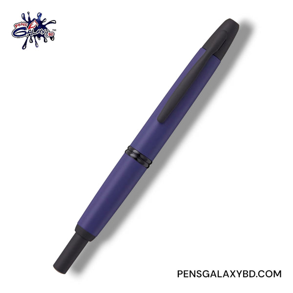 Pilot Vanishing Point Fountain Pen - Matte Blue - Top Image