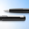 LAMY Aion Fountain Pen - Black - Nib and cap closeup image