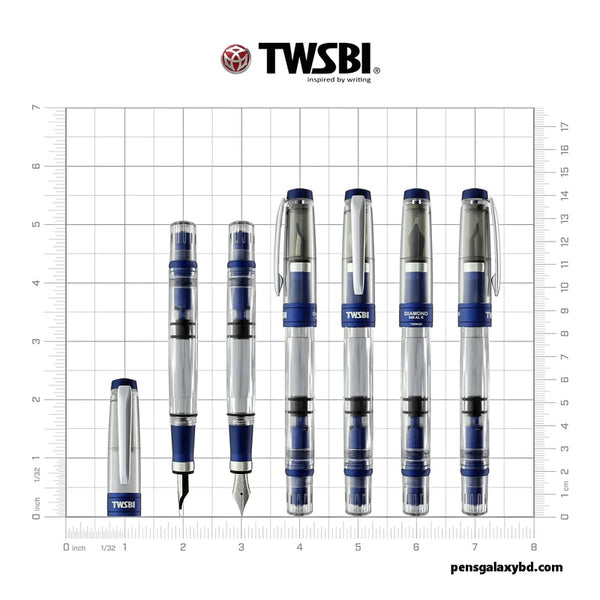 TWSBI Diamond 580ALR Fountain Pen - Navy Blue (Special Edition)