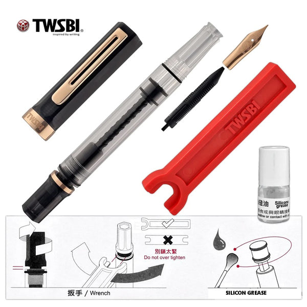 TWSBI ECO Fountain Pen Smoke RoseGold