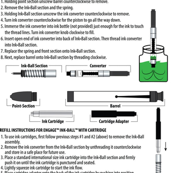 Monteverde USA Engage One-Touch Inkball - Anodized Electric Purple