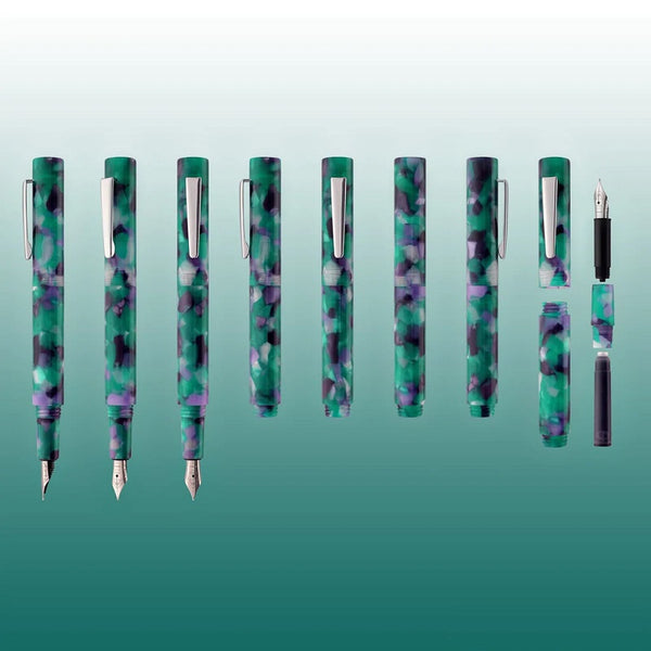 Monteverde USA MVP Fountain Pen Green Abstracts