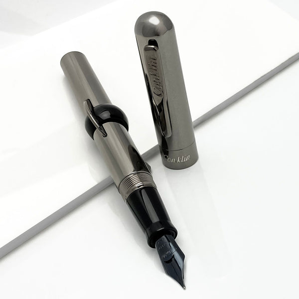 Conklin USA Mark Twain Crescent Filler Fountain Pen - Gunmetal (Limited Edition)