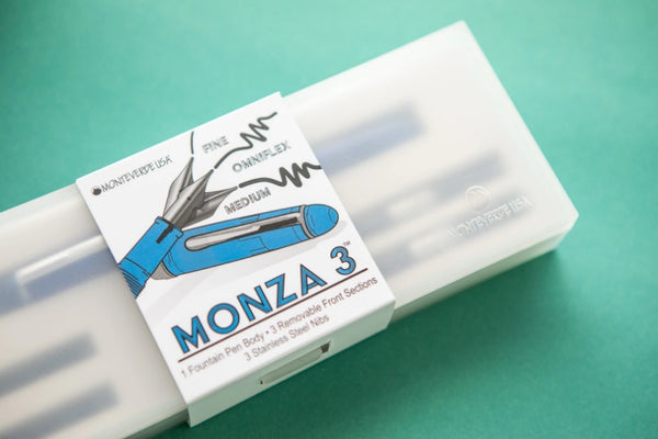 Monteverde Monza 3 Fountain Pen Gift Set - Blue
