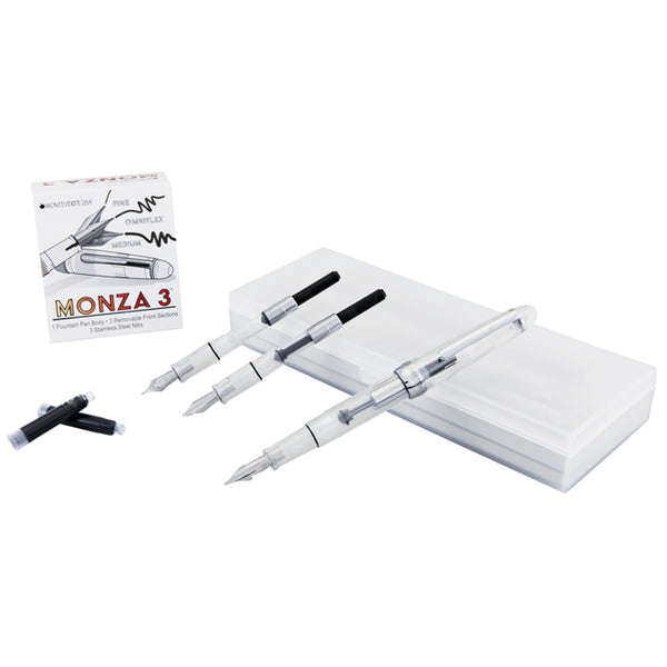 Monteverde Monza ID Fountain Pen - Crystal Clear